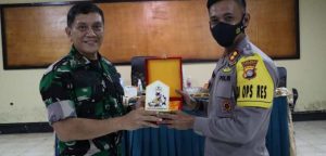 Sinergitas TNI-POLRI, Kapolres Dompu terima Kunjungan Danrem 162/WB