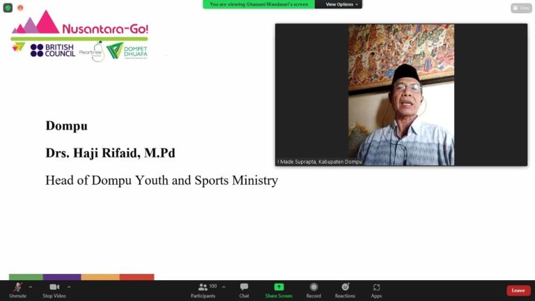Kabid GTK Dikpora Dompu membuka Secara Resmi Launching Program Nusantara-GO” ( Program Pengembangan Profesional Guru )